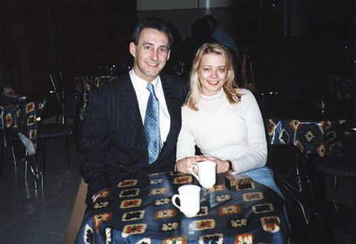 SG and Sally at the airport.