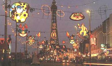 Blackpool at night.