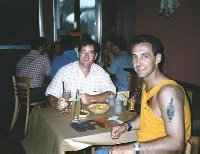 Jamie and me getting some mexican food