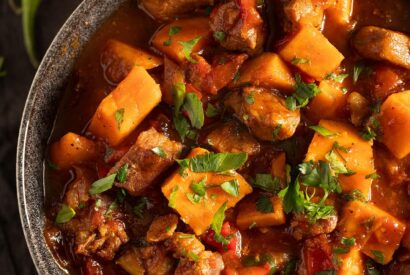 Thumbnail for Pork Stew with Sweet Potatoes & Leeks